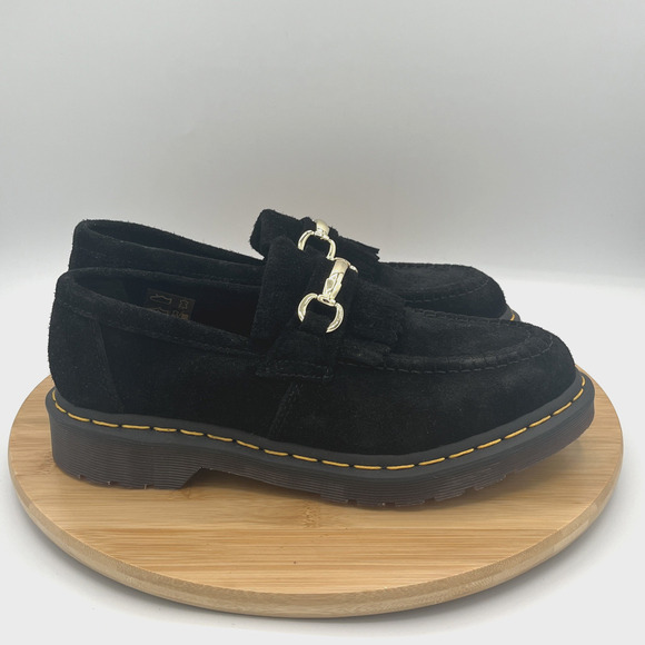 Dr.Martens Womens Size US 8 Black Suede Snaffle Loafer Slip On Casual Shoes NWOB - Picture 1 of 10